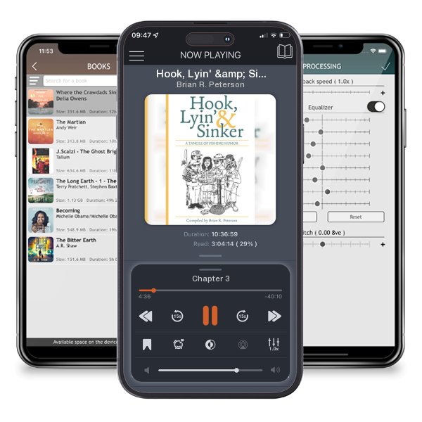 Download fo free audiobook Hook, Lyin' & Sinker: A Tangle of Fishing Humor by Brian R. Peterson and listen anywhere on your iOS devices in the ListenBook app.