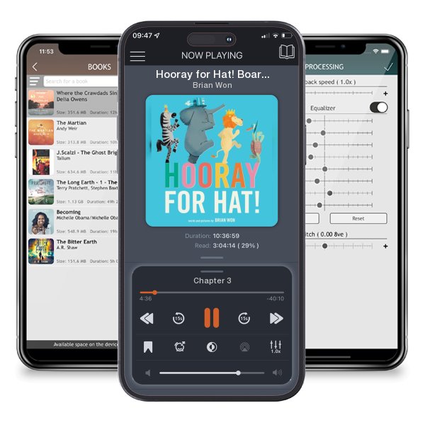 Download fo free audiobook Hooray for Hat! Board Book (Board book) by Brian Won and listen anywhere on your iOS devices in the ListenBook app.