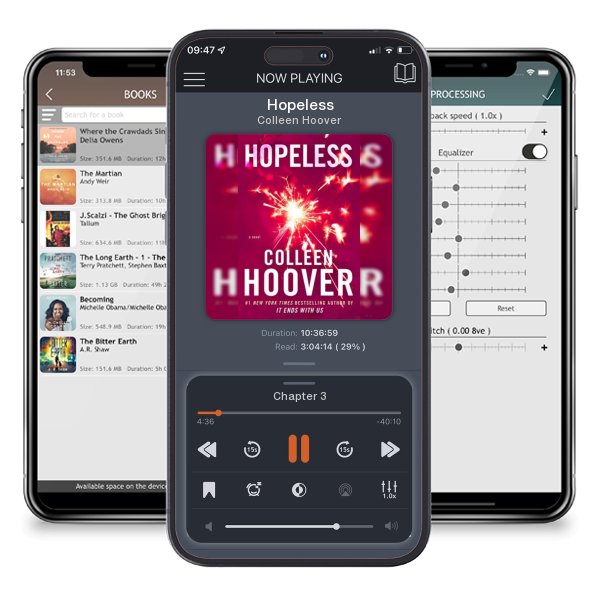 Download fo free audiobook Hopeless by Colleen Hoover and listen anywhere on your iOS devices in the ListenBook app.