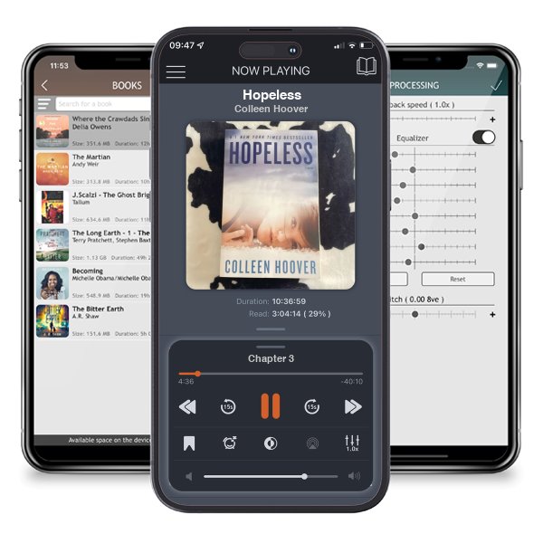 Download fo free audiobook Hopeless by Colleen Hoover and listen anywhere on your iOS devices in the ListenBook app.