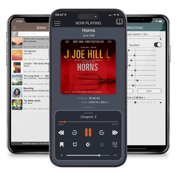 Download fo free audiobook Horns by Joe Hill and listen anywhere on your iOS devices in the ListenBook app.