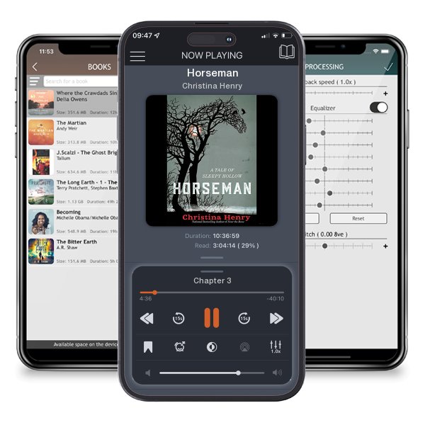Download fo free audiobook Horseman by Christina Henry and listen anywhere on your iOS devices in the ListenBook app.