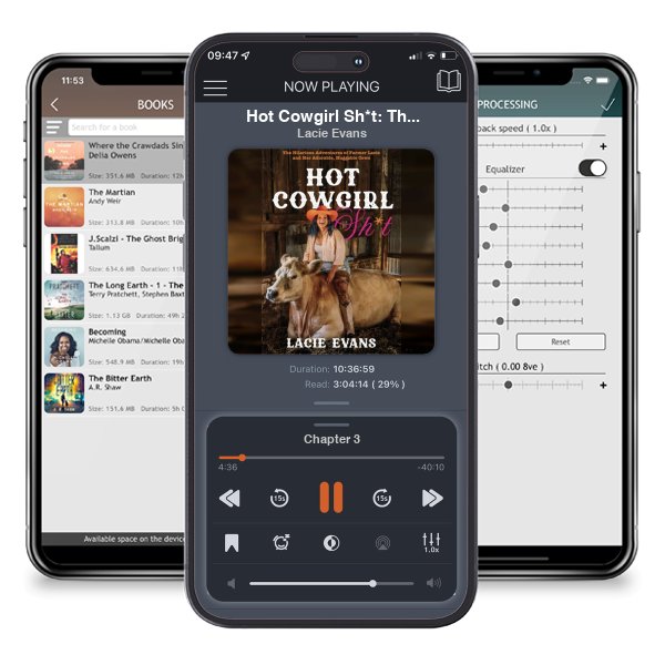 Download fo free audiobook Hot Cowgirl Sh*t: The Hilarious Adventures of Farmer Lacie and Her Adorable, Huggable Cows by Lacie Evans and listen anywhere on your iOS devices in the ListenBook app.
