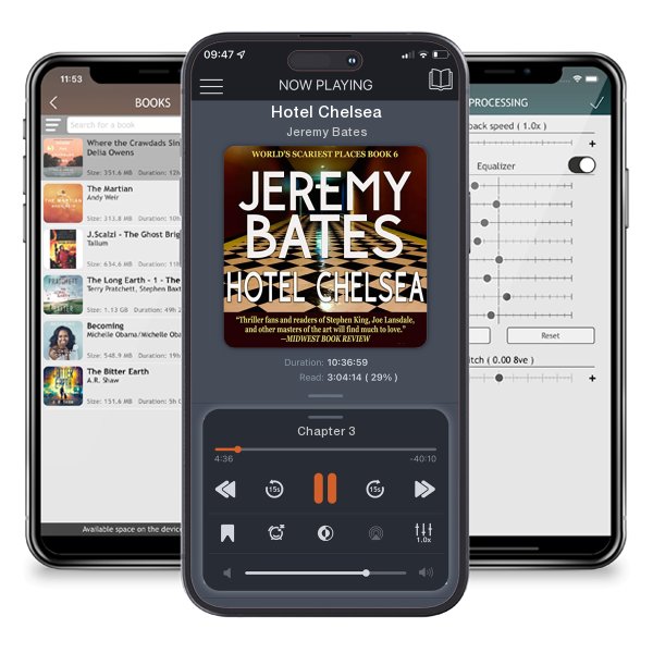 Download fo free audiobook Hotel Chelsea by Jeremy Bates and listen anywhere on your iOS devices in the ListenBook app.