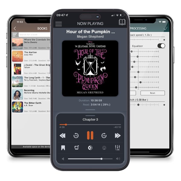 Download fo free audiobook Hour of the Pumpkin Queen: Disney Tim Burton\'s The Nightmare Before Christmas by Megan Shepherd and listen anywhere on your iOS devices in the ListenBook app.