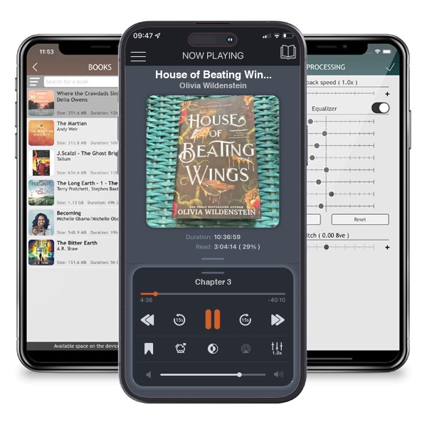 Download fo free audiobook House of Beating Wings by Olivia Wildenstein and listen anywhere on your iOS devices in the ListenBook app.