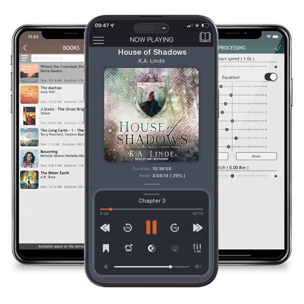 Download fo free audiobook House of Shadows by K.A. Linde and listen anywhere on your iOS devices in the ListenBook app.