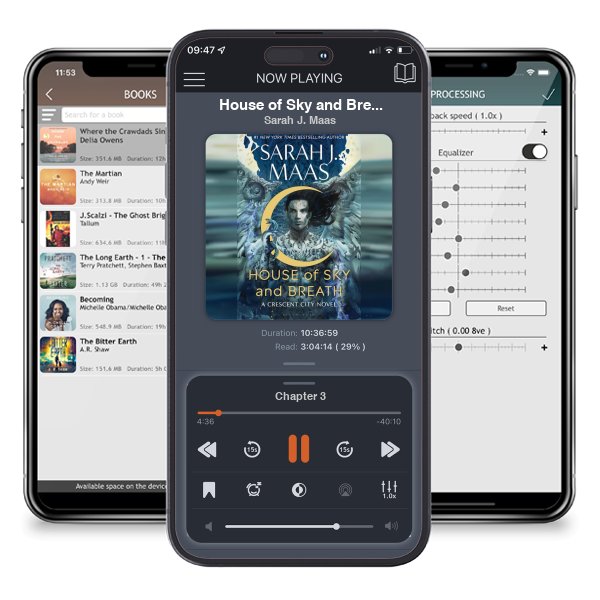 Download fo free audiobook House of Sky and Breath (Crescent City, #2) by Sarah J. Maas and listen anywhere on your iOS devices in the ListenBook app.