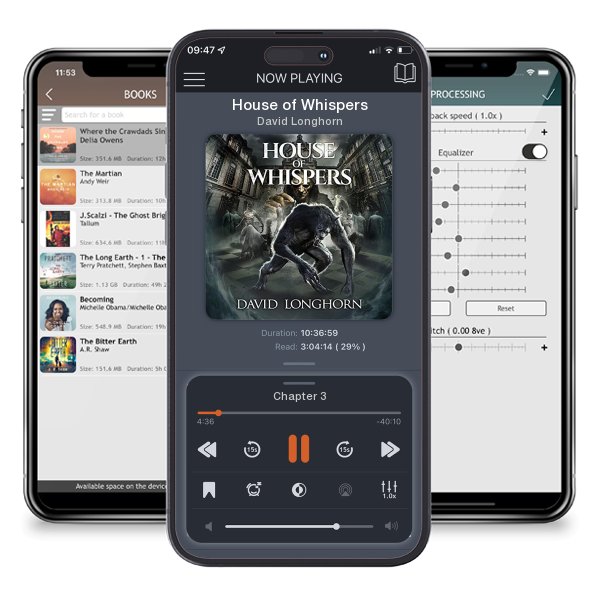 Download fo free audiobook House of Whispers by David Longhorn and listen anywhere on your iOS devices in the ListenBook app.