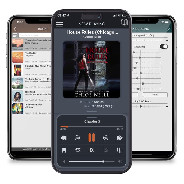 Download fo free audiobook House Rules (Chicagoland Vampires, #7) by Chloe Neill and listen anywhere on your iOS devices in the ListenBook app.