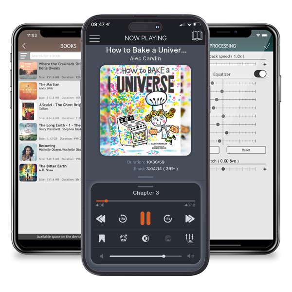Download fo free audiobook How to Bake a Universe by Alec Carvlin and listen anywhere on your iOS devices in the ListenBook app.