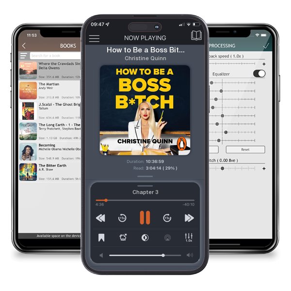 Download fo free audiobook How to Be a Boss Bitch by Christine Quinn and listen anywhere on your iOS devices in the ListenBook app.