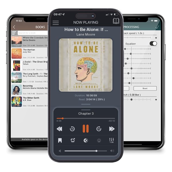 Download fo free audiobook How to Be Alone: If You Want To, and Even If You Don't by Lane Moore and listen anywhere on your iOS devices in the ListenBook app.