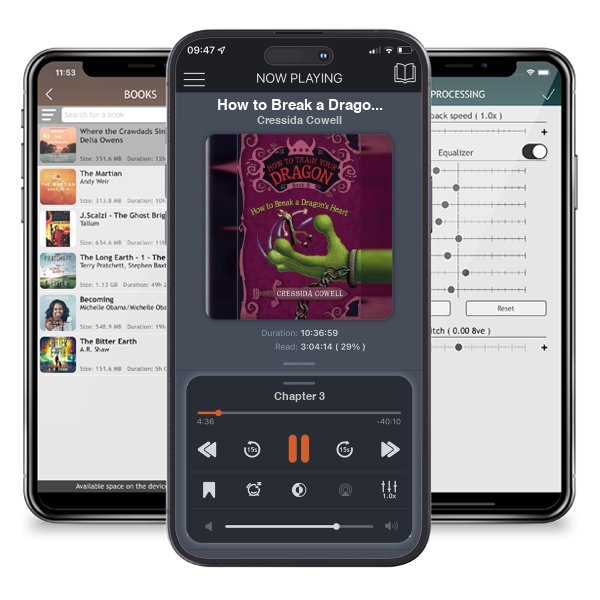 Download fo free audiobook How to Break a Dragon\'s Heart (How to Train Your Dragon Series #8) by Cressida Cowell and listen anywhere on your iOS devices in the ListenBook app.