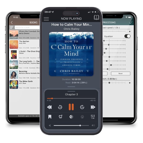 Download fo free audiobook How to Calm Your Mind: Finding Presence and Productivity in... by Chris Bailey and listen anywhere on your iOS devices in the ListenBook app.