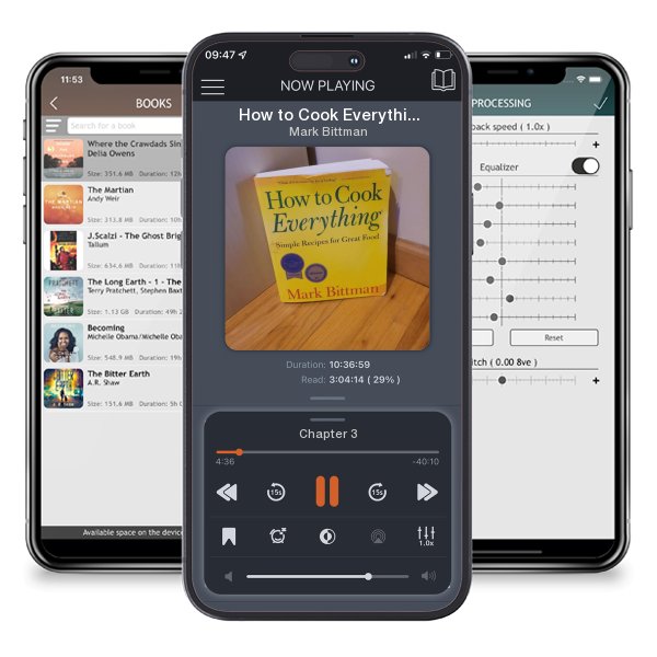 Download fo free audiobook How to Cook Everything by Mark Bittman and listen anywhere on your iOS devices in the ListenBook app.