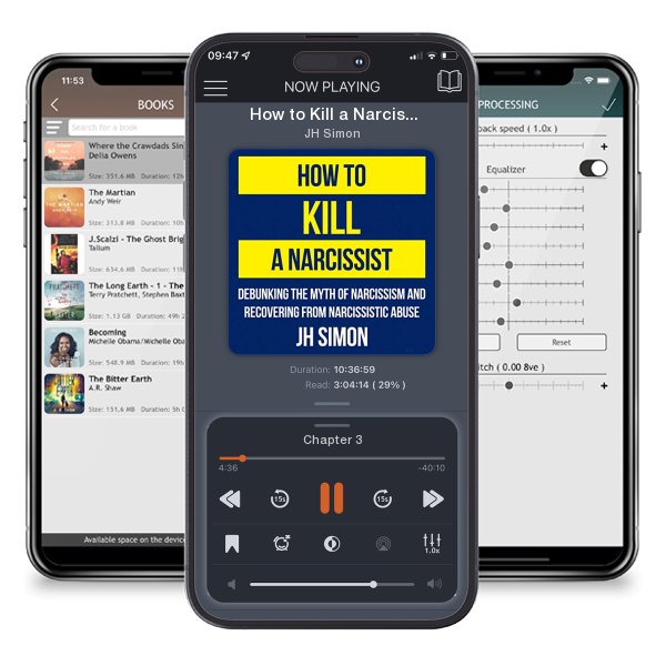 Download fo free audiobook How to Kill a Narcissist by JH Simon and listen anywhere on your iOS devices in the ListenBook app.