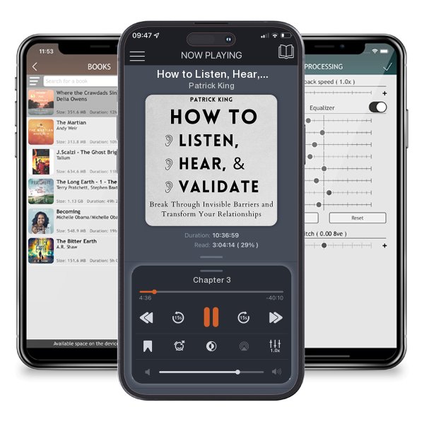 Download fo free audiobook How to Listen, Hear, and Validate by Patrick King and listen anywhere on your iOS devices in the ListenBook app.