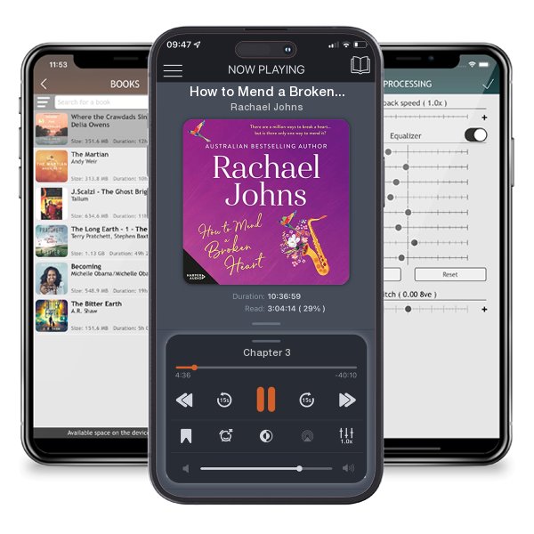 Download fo free audiobook How to Mend a Broken Heart by Rachael Johns and listen anywhere on your iOS devices in the ListenBook app.