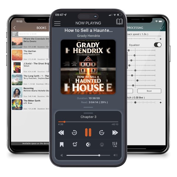 Download fo free audiobook How to Sell a Haunted House by Grady Hendrix and listen anywhere on your iOS devices in the ListenBook app.