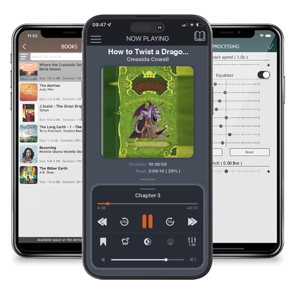 Download fo free audiobook How to Twist a Dragon\'s Tale (How to Train Your Dragon Series #5) by Cressida Cowell and listen anywhere on your iOS devices in the ListenBook app.