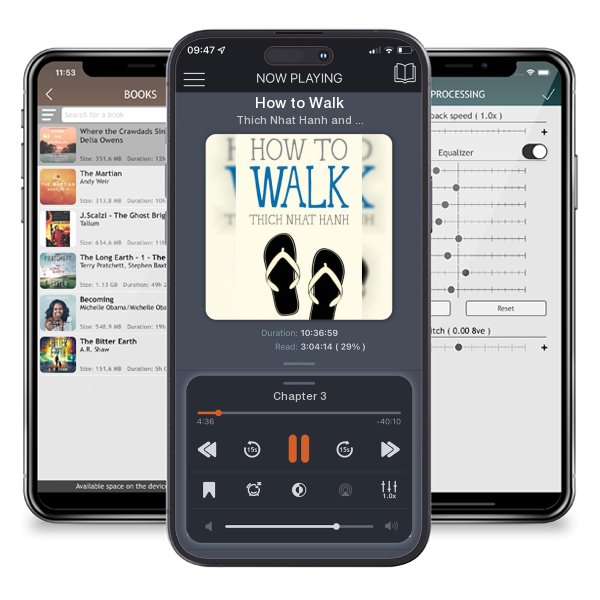 Download fo free audiobook How to Walk by Thich Nhat Hanh and Jason Deantonis and listen anywhere on your iOS devices in the ListenBook app.