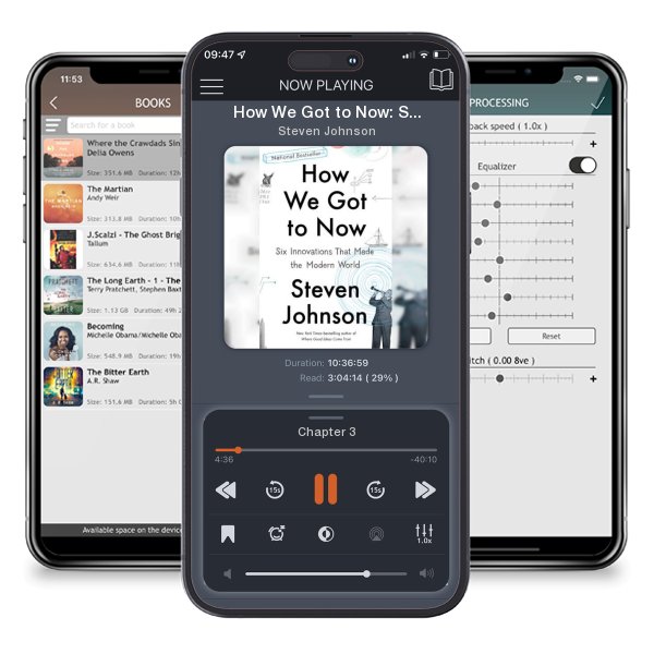 Download fo free audiobook How We Got to Now: Six Innovations That Made the Modern World by Steven Johnson and listen anywhere on your iOS devices in the ListenBook app.