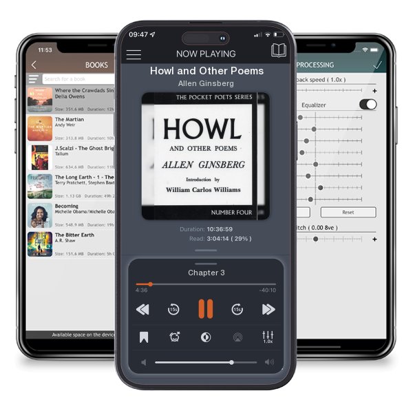 Download fo free audiobook Howl and Other Poems by Allen Ginsberg and listen anywhere on your iOS devices in the ListenBook app.