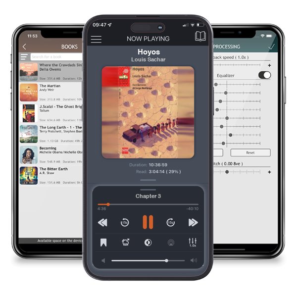 Descargar audiolibro gratis Hoyos by Louis Sachar y escuchar en cualquier lugar en sus dispositivos iOS en la aplicación ListenBook.