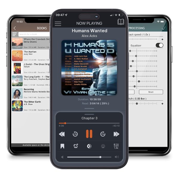 Download fo free audiobook Humans Wanted by Alex Acks and listen anywhere on your iOS devices in the ListenBook app.