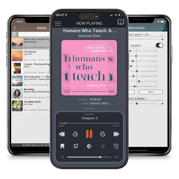 Download fo free audiobook Humans Who Teach: A Guide for Centering Love, Justice, and... by Shamari Reid and listen anywhere on your iOS devices in the ListenBook app.