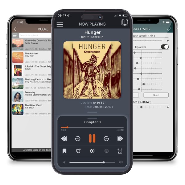 Download fo free audiobook Hunger by Knut Hamsun and listen anywhere on your iOS devices in the ListenBook app.