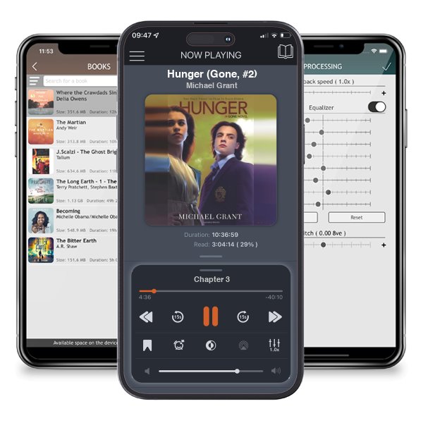 Download fo free audiobook Hunger (Gone, #2) by Michael Grant and listen anywhere on your iOS devices in the ListenBook app.