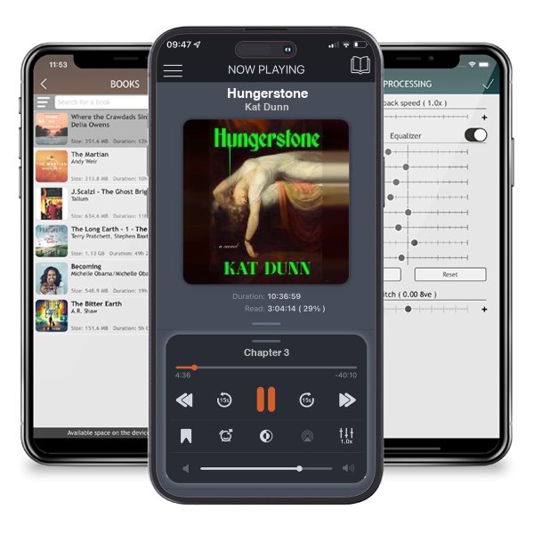 Download fo free audiobook Hungerstone by Kat Dunn and listen anywhere on your iOS devices in the ListenBook app.