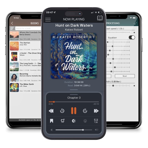 Download fo free audiobook Hunt on Dark Waters by Katee Robert and listen anywhere on your iOS devices in the ListenBook app.