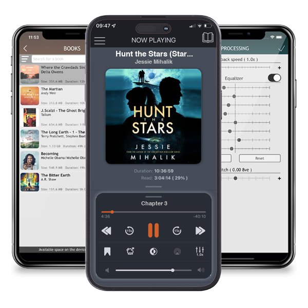 Download fo free audiobook Hunt the Stars (Starlight\'s Shadow, #1) by Jessie Mihalik and listen anywhere on your iOS devices in the ListenBook app.