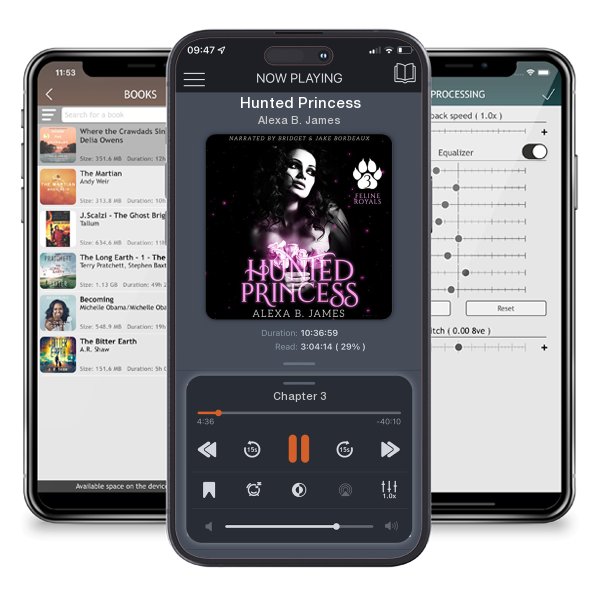 Download fo free audiobook Hunted Princess by Alexa B. James and listen anywhere on your iOS devices in the ListenBook app.