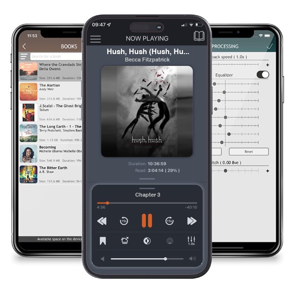 Download fo free audiobook Hush, Hush (Hush, Hush, #1) by Becca Fitzpatrick and listen anywhere on your iOS devices in the ListenBook app.