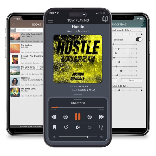 Download fo free audiobook Hustle by Joshua Medcalf and listen anywhere on your iOS devices in the ListenBook app.