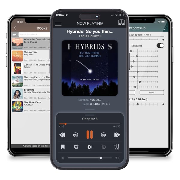 Download fo free audiobook Hybrids: So you think you are human by Tanis Helliwell and listen anywhere on your iOS devices in the ListenBook app.