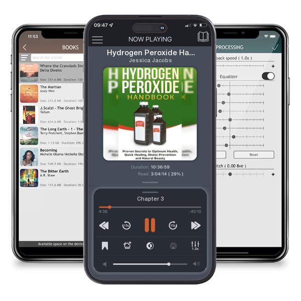 Download fo free audiobook Hydrogen Peroxide Handbook: Proven Secrets to Optimum Health, Quick Healing, Illness Prevention and Natural Beauty by Jessica Jacobs and listen anywhere on your iOS devices in the ListenBook app.