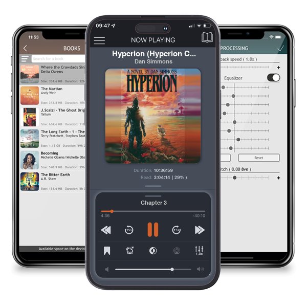 Download fo free audiobook Hyperion (Hyperion Cantos, #1) by Dan Simmons and listen anywhere on your iOS devices in the ListenBook app.