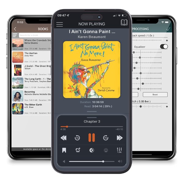 Download fo free audiobook I Ain't Gonna Paint No More! Board Book (Board book) by Karen Beaumont and listen anywhere on your iOS devices in the ListenBook app.