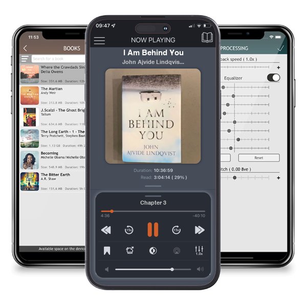 Download fo free audiobook I Am Behind You by John Ajvide Lindqvist and listen anywhere on your iOS devices in the ListenBook app.