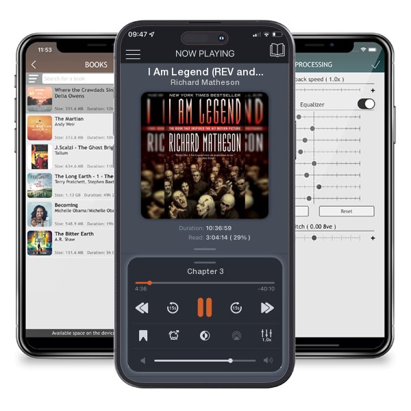 Download fo free audiobook I Am Legend (REV and Revised) by Richard Matheson and listen anywhere on your iOS devices in the ListenBook app.