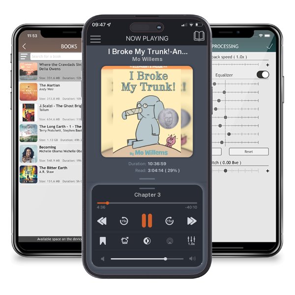 Download fo free audiobook I Broke My Trunk!-An Elephant and Piggie Book by Mo Willems and listen anywhere on your iOS devices in the ListenBook app.