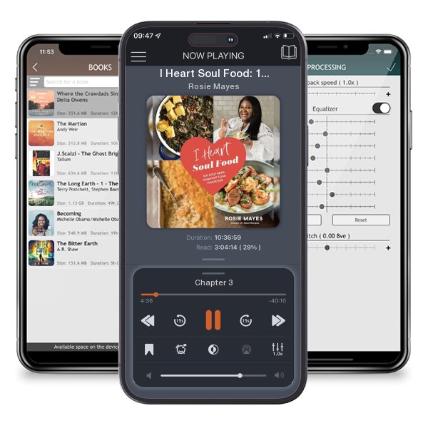 Download fo free audiobook I Heart Soul Food: 100 Southern Comfort Food Favorites by Rosie Mayes and listen anywhere on your iOS devices in the ListenBook app.