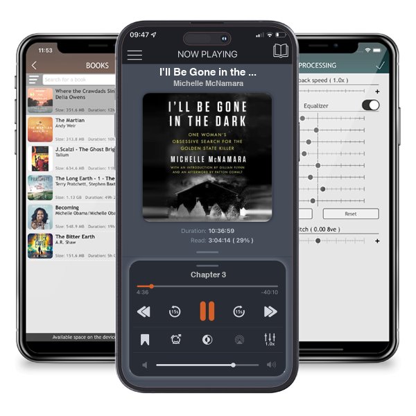 Download fo free audiobook I\'ll Be Gone in the Dark: One Woman\'s Obsessive Search for the Golden State Killer by Michelle McNamara and listen anywhere on your iOS devices in the ListenBook app.