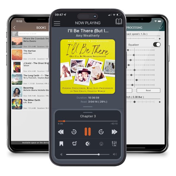 Download fo free audiobook I'll Be There (But I'll Be Wearing Sweatpants) by Amy Weatherly and listen anywhere on your iOS devices in the ListenBook app.