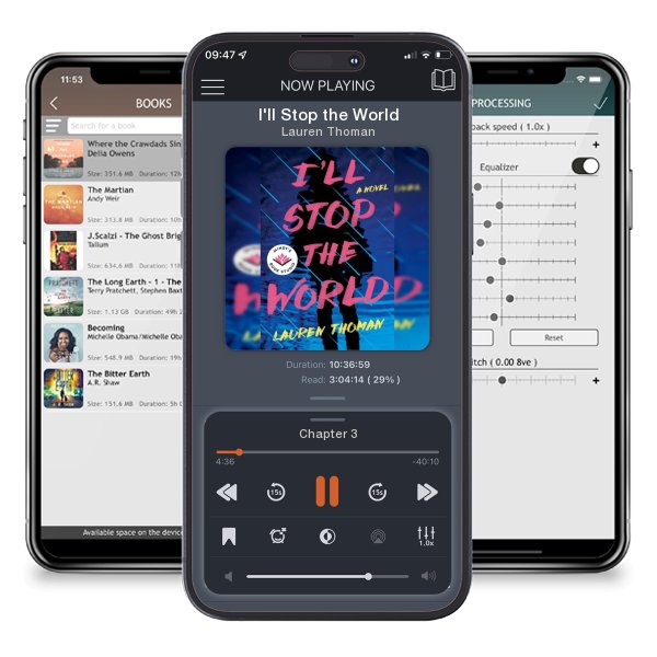 Download fo free audiobook I'll Stop the World by Lauren Thoman and listen anywhere on your iOS devices in the ListenBook app.